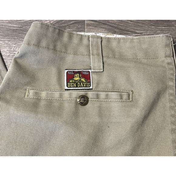 Ben Davis Other - Ben Davis Canvas Khaki 695 Straight Leg 50/50 Blend Twill Work Pants Size 34x31